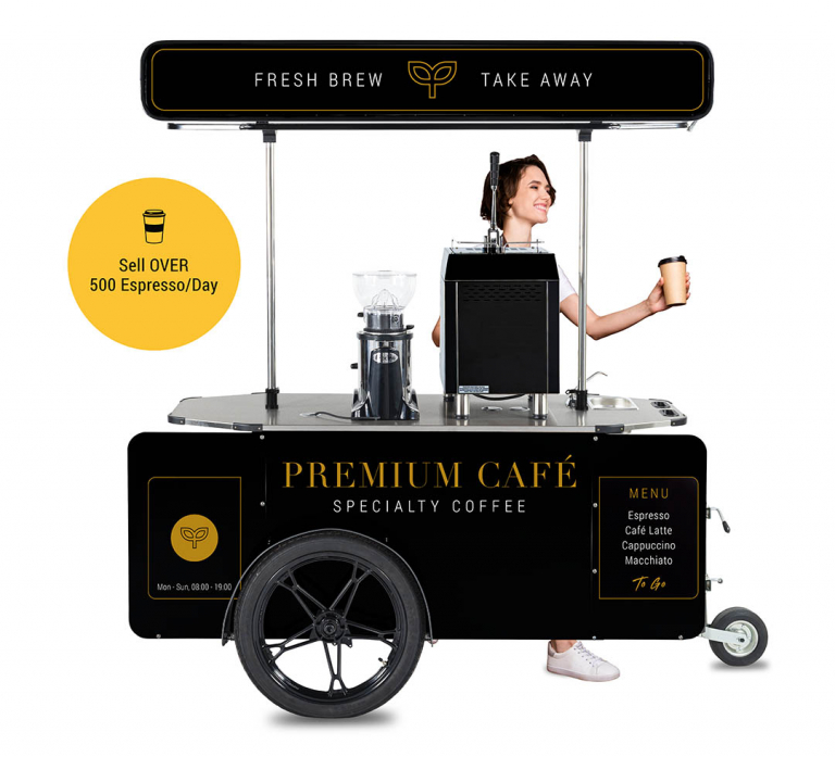 Basic Coffee Cart Food Carts Bizz On Wheels Vending Solutions