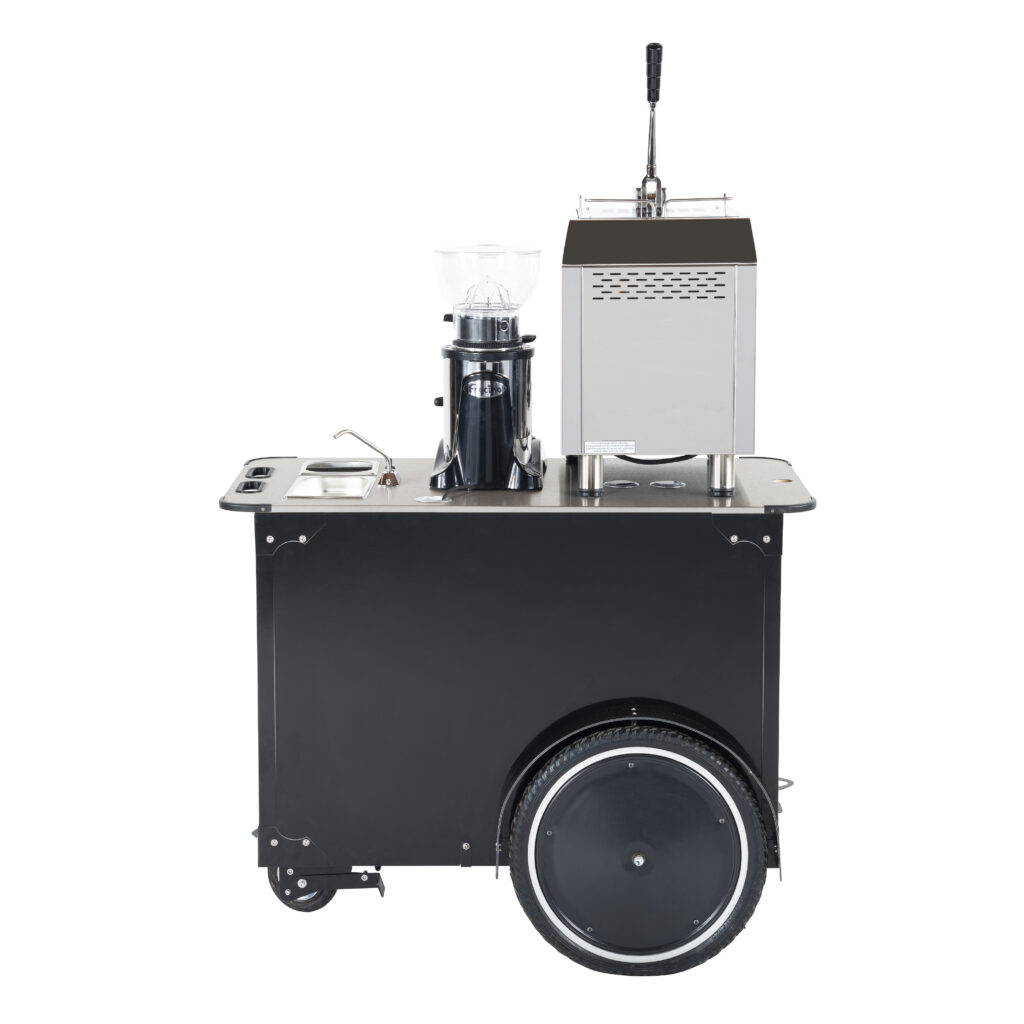 Coffee cart ready to use