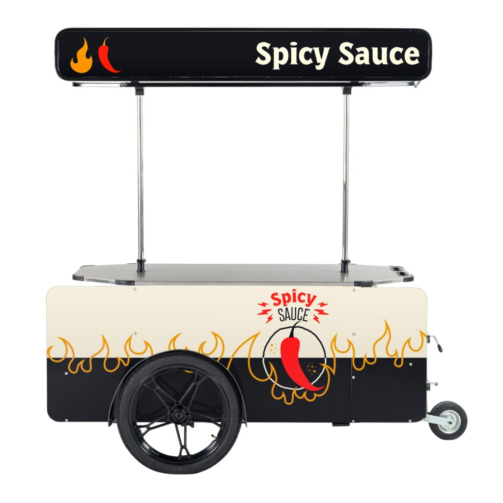 Push cart on wheels